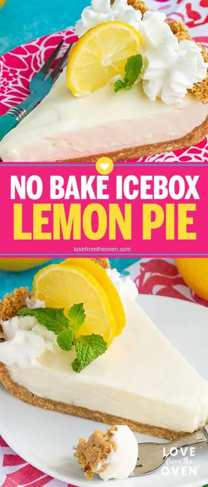 Several images of lemon pie