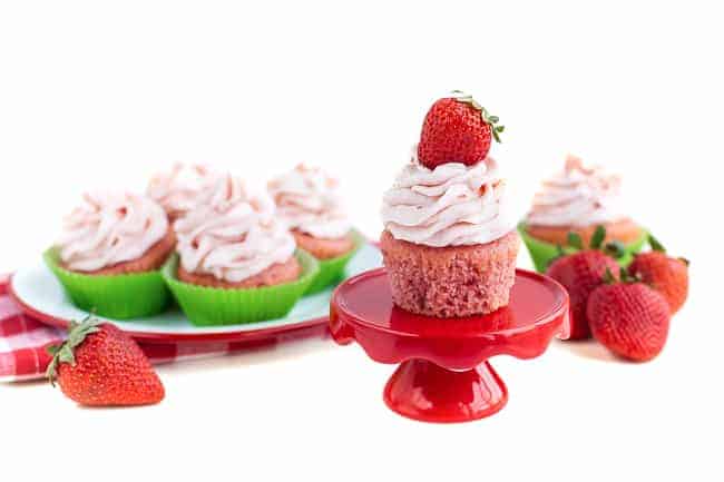 Strawberry cupcakes