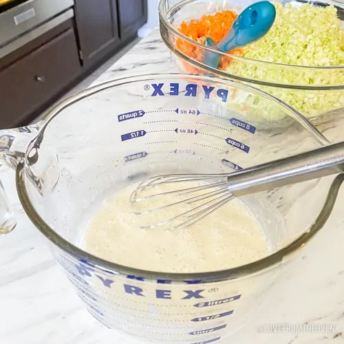 KFC Coleslaw dressing in a bowl