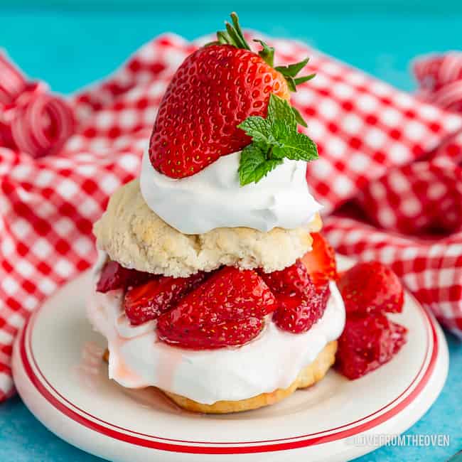 Plate of Strawberry Shortcake