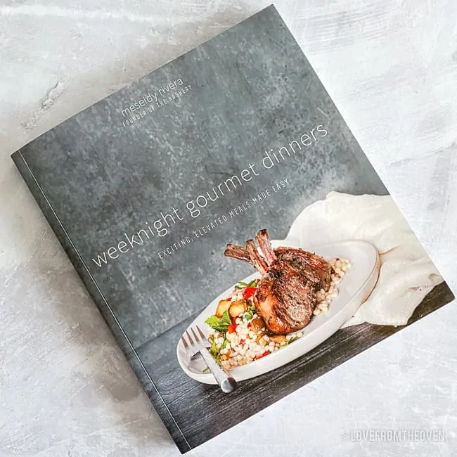 A copy of weeknight gourmet cookbook