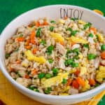 A bowl of fried rice