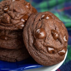 chocolate cookies on a plate