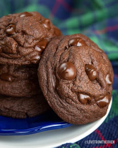 chocolate cookies on a plate