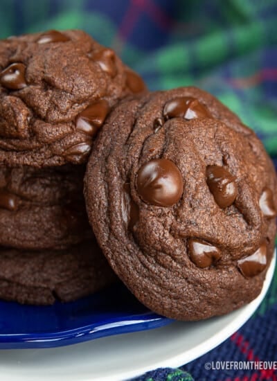 chocolate cookies on a plate