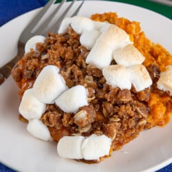 A plate of sweet potatoes