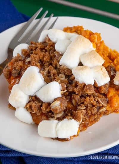 A plate of sweet potatoes