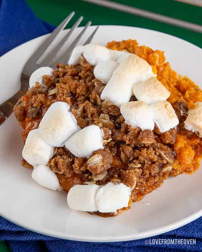 A plate of sweet potatoes 