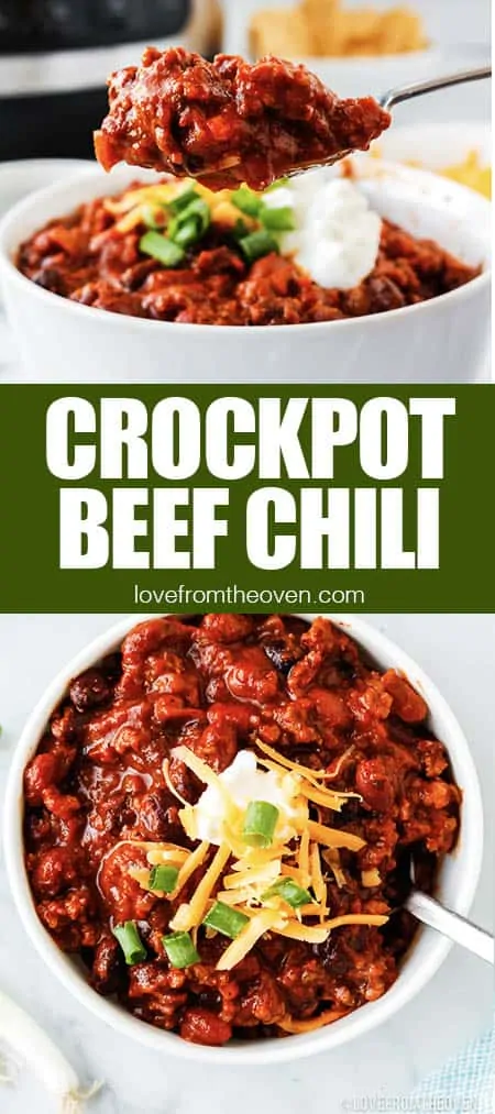 bowls of beef chili
