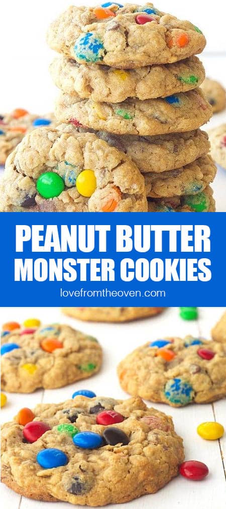 photos of M&M monster cookies 