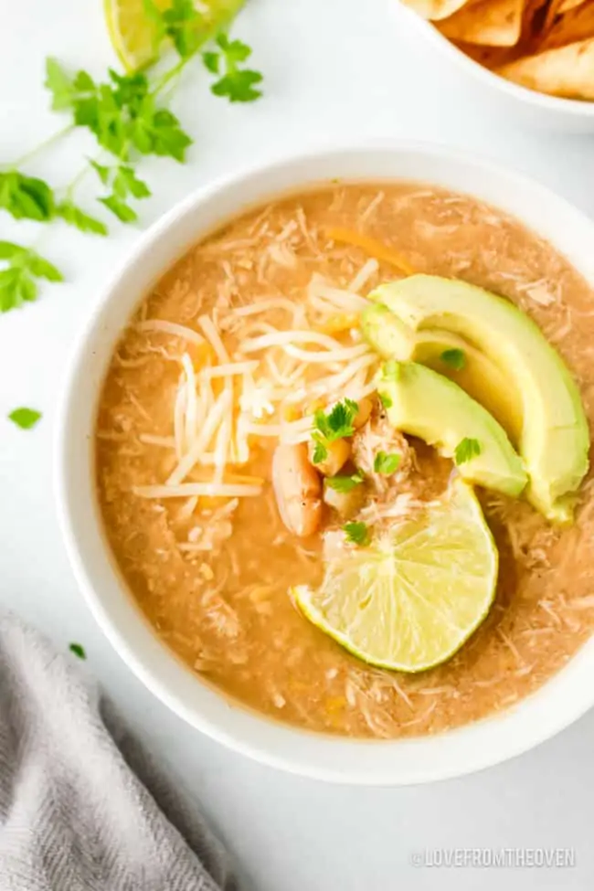 Favorite Soup Our Kids LOVE- White Bean Chicken Chili in Slow Cooker -  Nesting With Grace