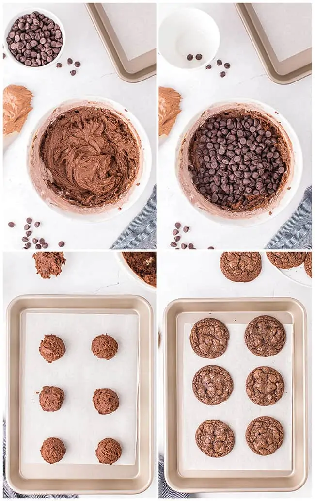 step by step photos making chocolate brownies cookies