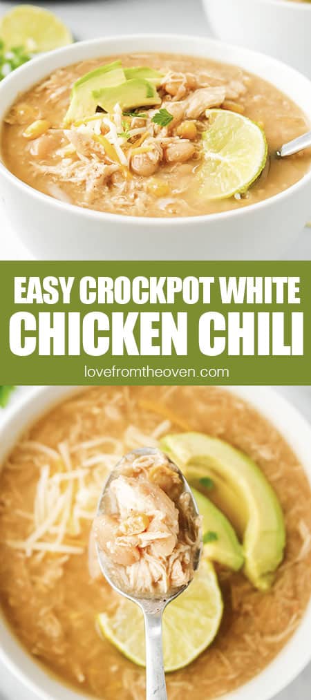 bowls of white chicken chili