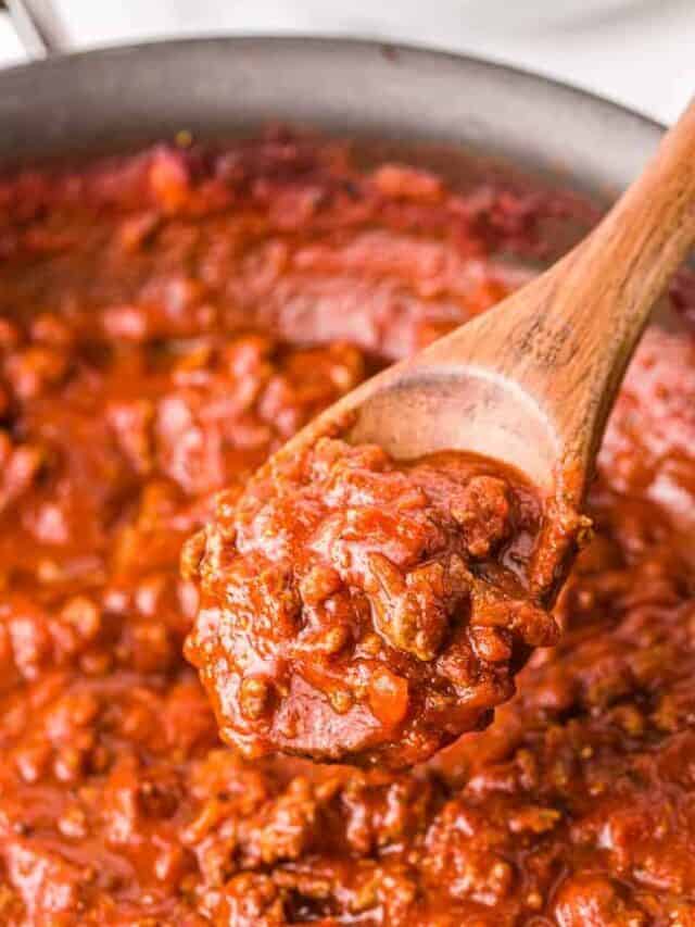 Easy Homemade Spaghetti Sauce Story