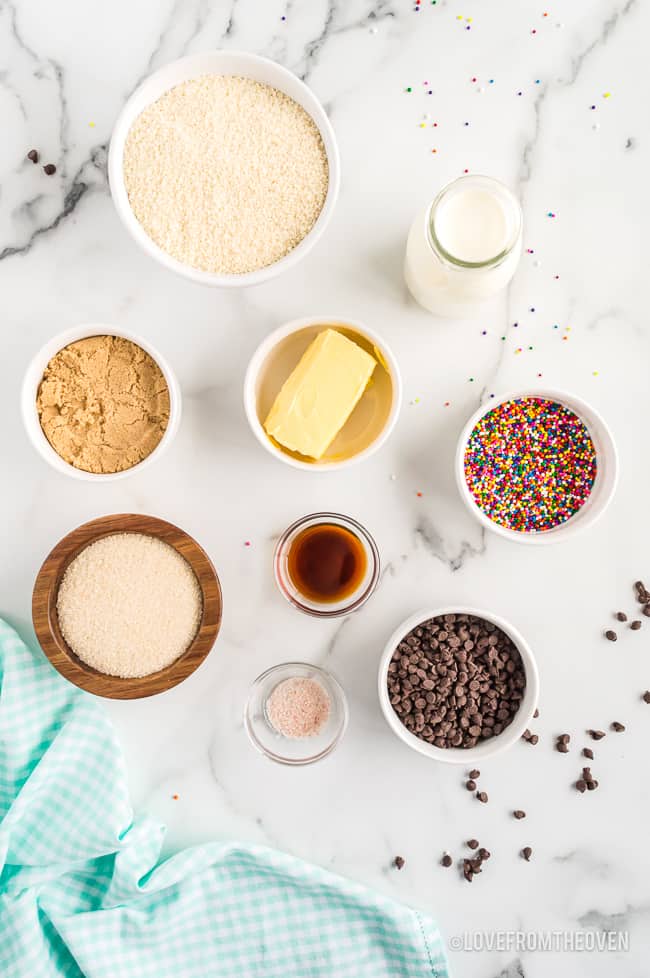 ingredients for cookie dough bites