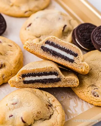 Cookies with oreos inside