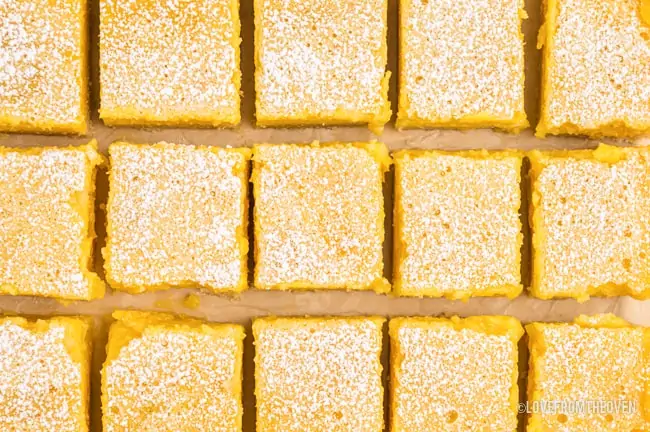 a batch of lemon bars