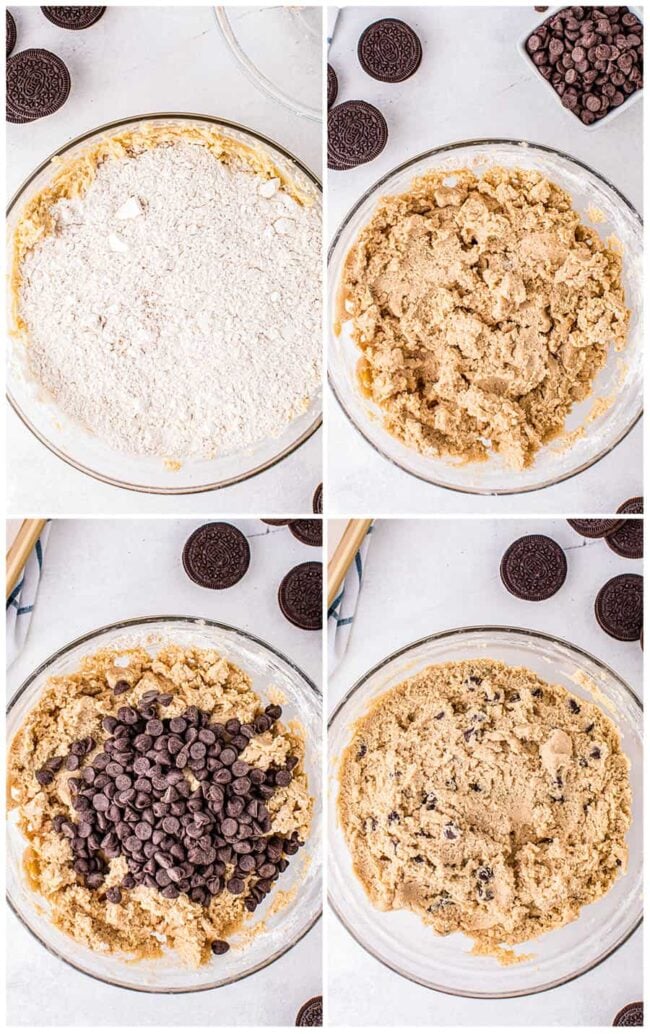 step by step photos of how to make chocolate chip cookies