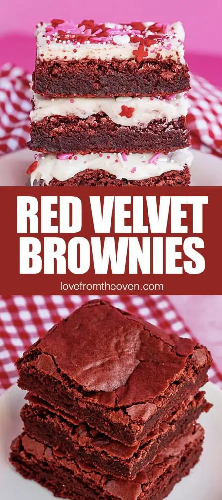 Red Velvet Brownies - Olives + Thyme