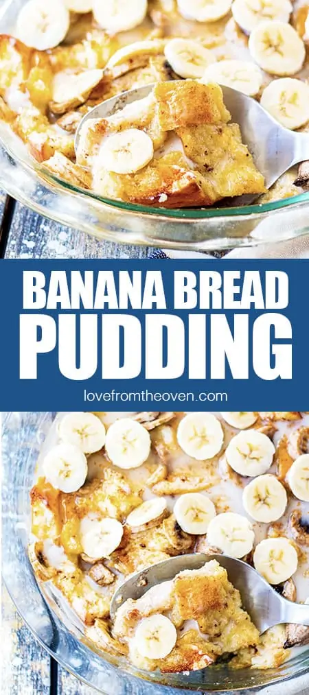 photos of banana bread pudding