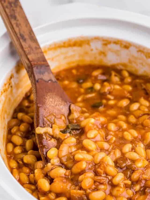 Crockpot Baked Beans Story • Love From The Oven
