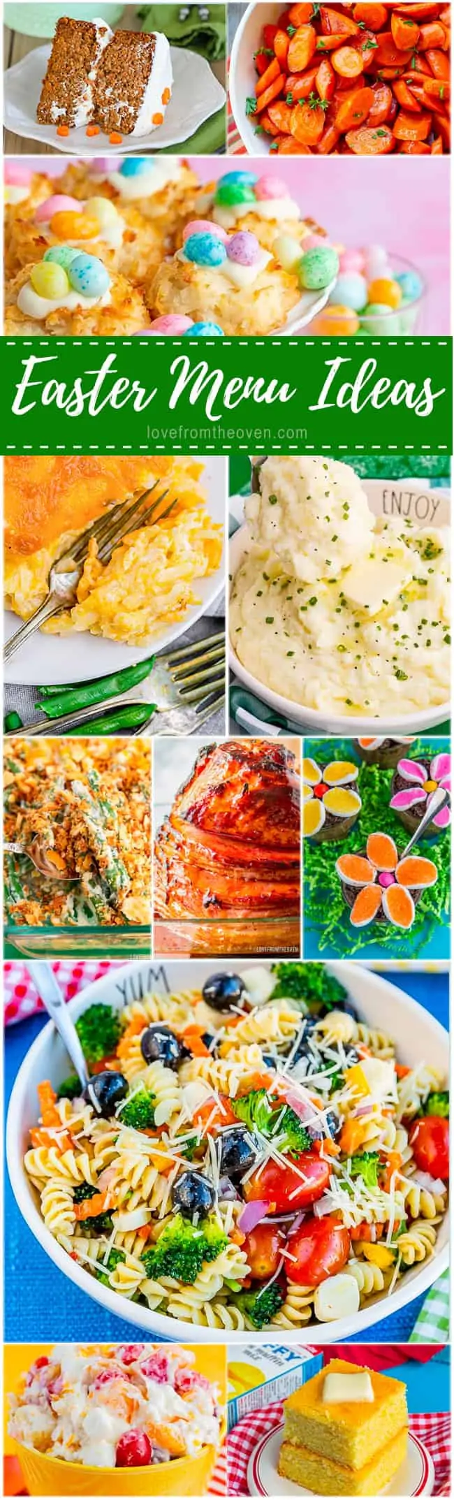 a variety of photos of easter dinner recipes