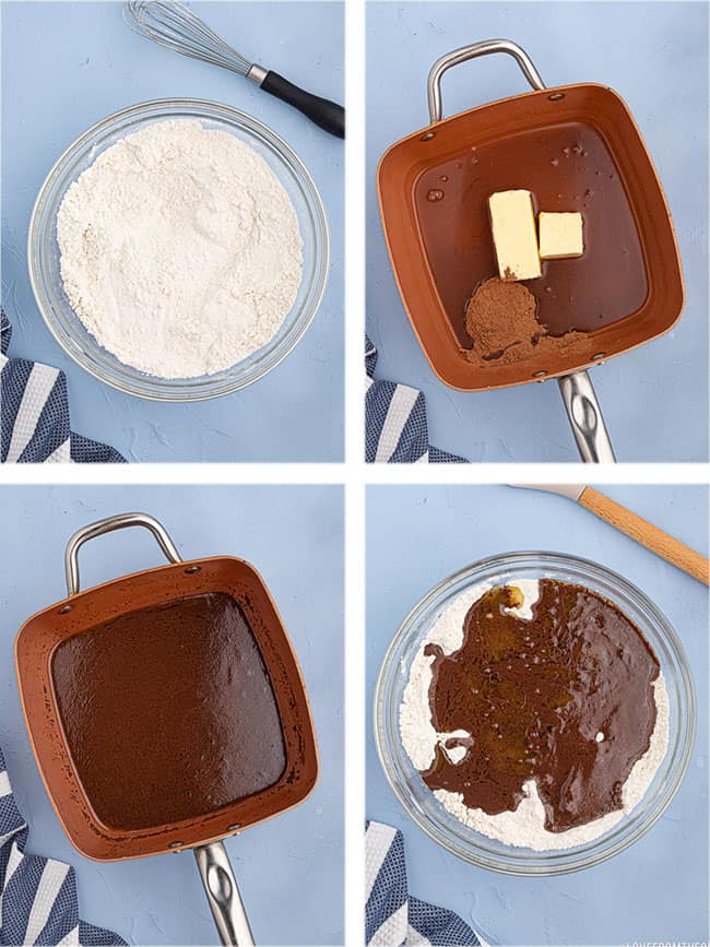 step by step photos to make sheet cake