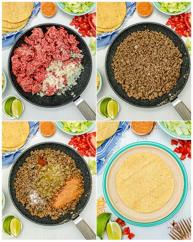 step by step photos cooking ground beef