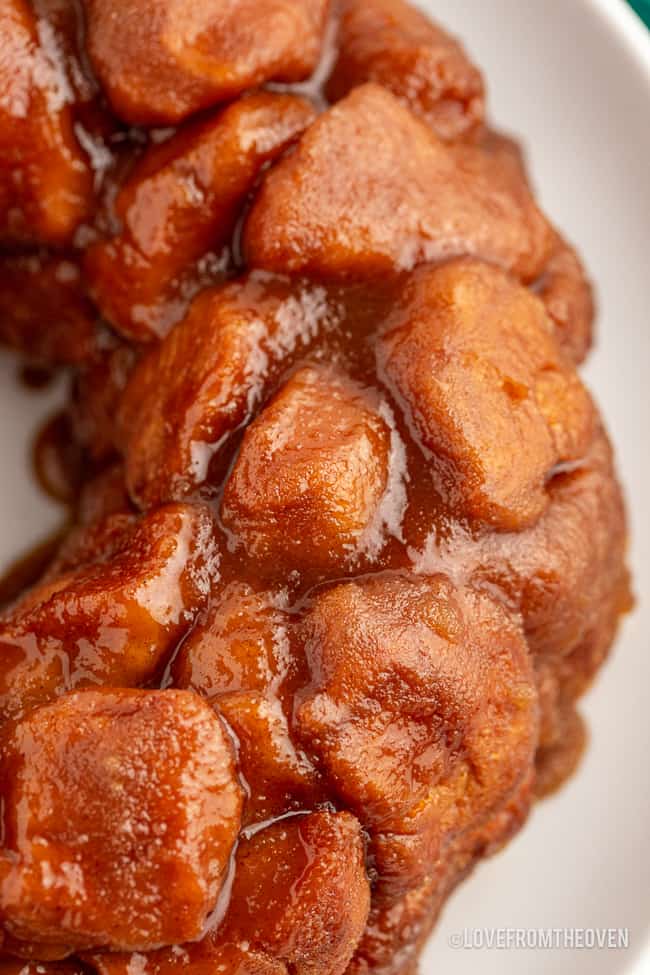 close up shot of monkey bread