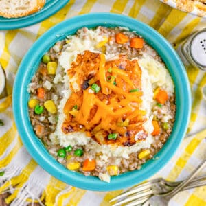 An overhead photo of shepards pie