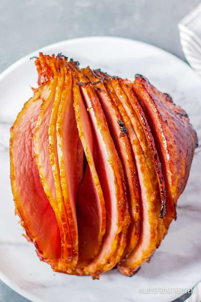 A spiral ham