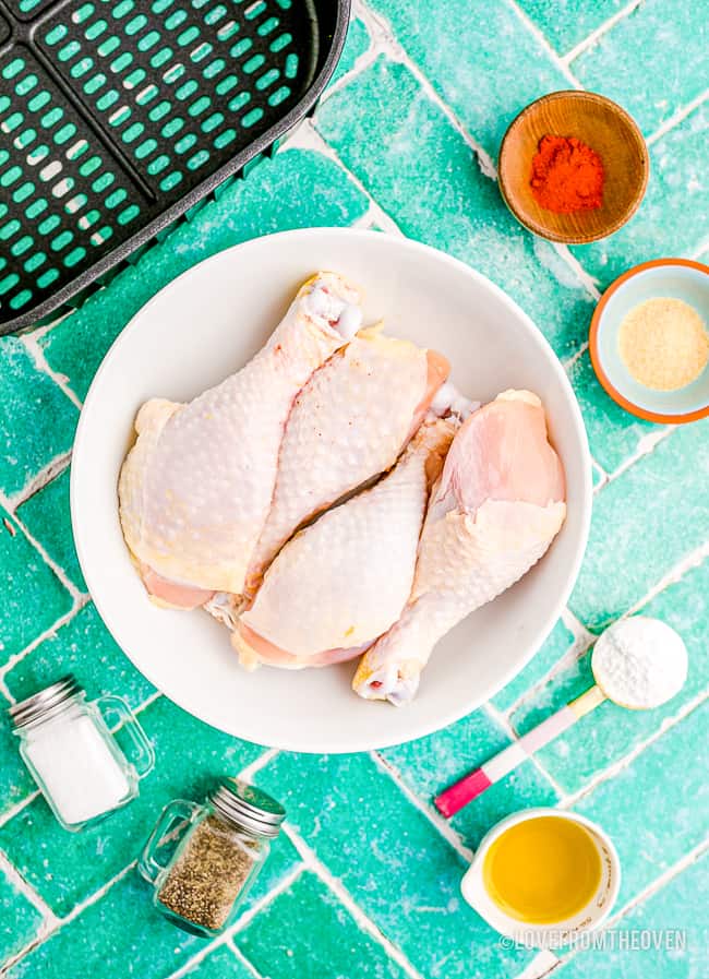 items needed to make drumsticks in the air fryer