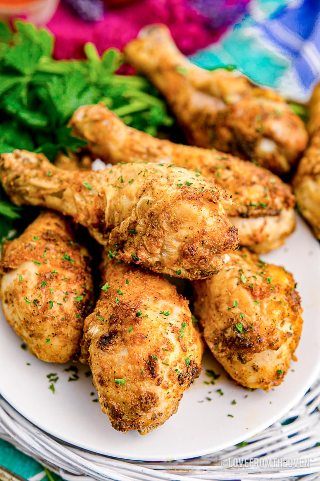 Air Fryer Chicken Drumsticks • Love From The Oven