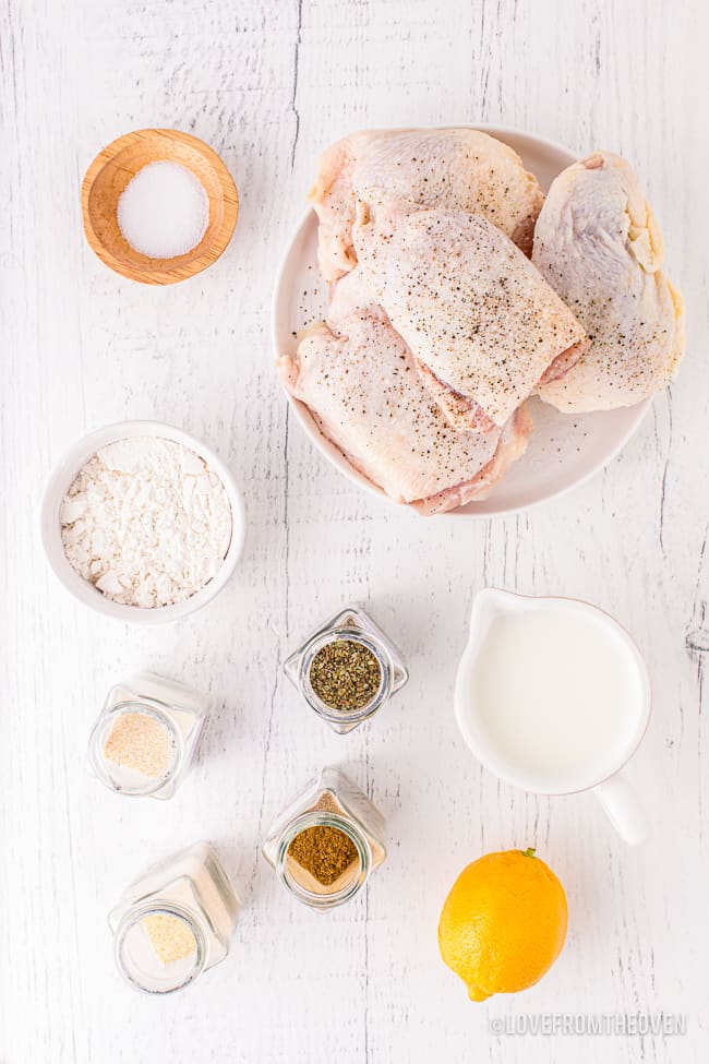 ingredients to make air fryer chicken thighs