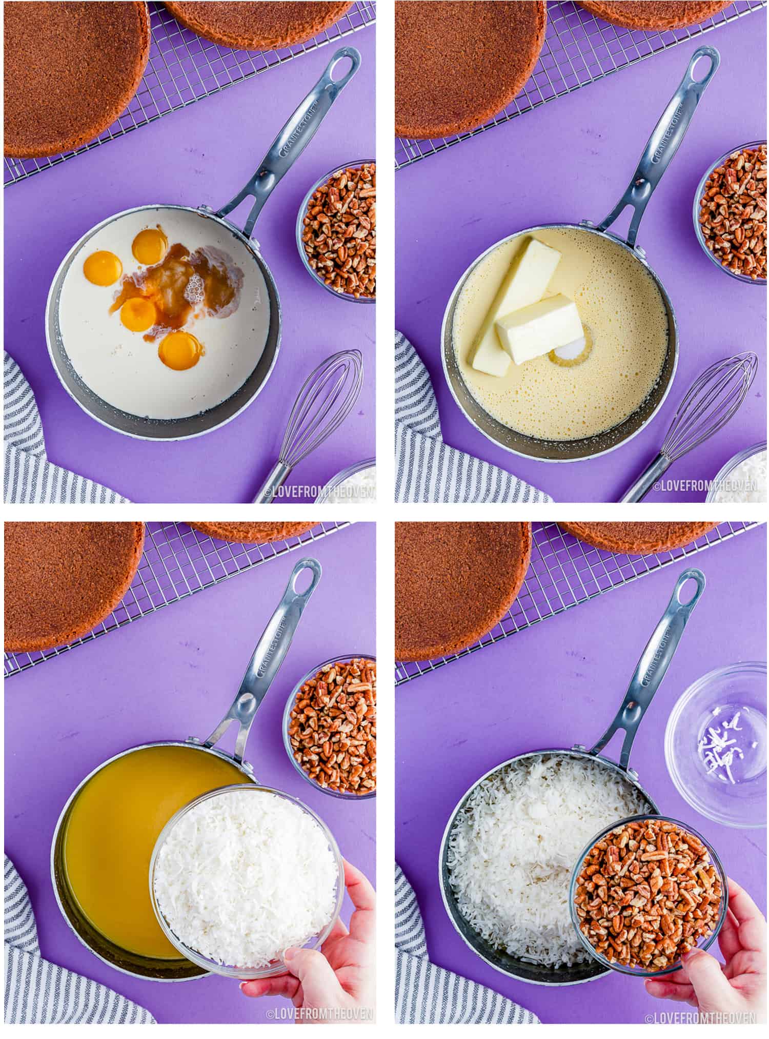 Coconut Pecan Frosting • Love From The Oven