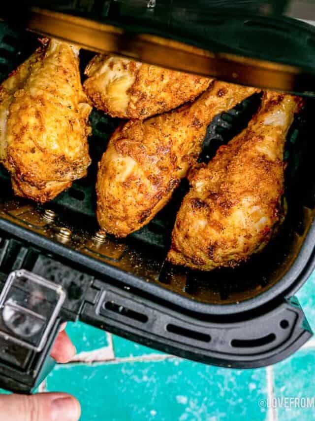 chicken drumsticks in an air fryer