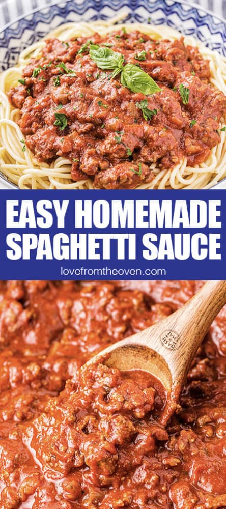 photos of homemade spaghetti sauce