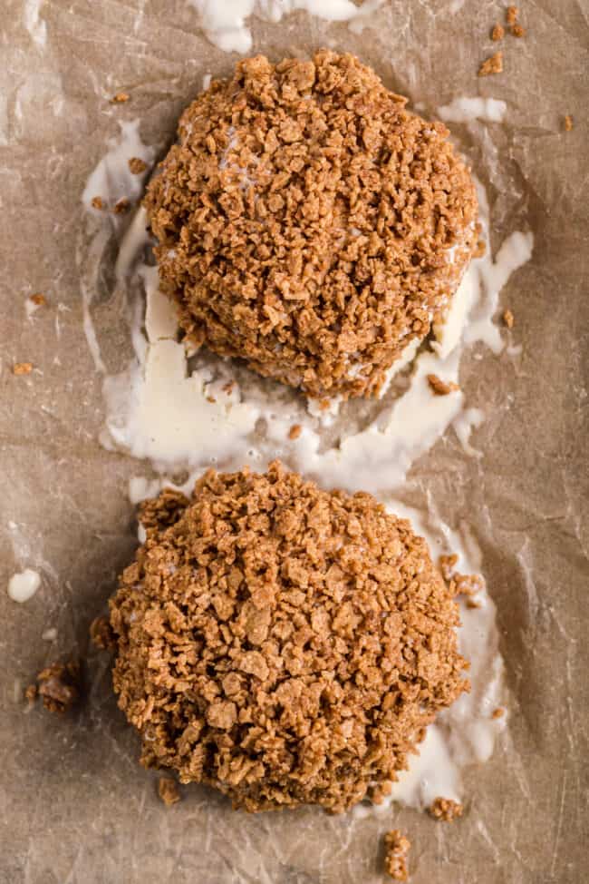 balls of fried ice cream on a sheet