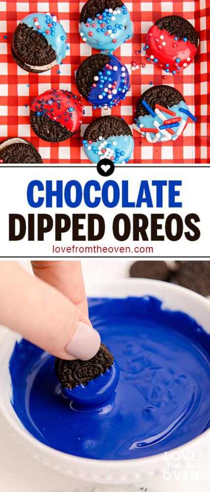 photos of chocolate dipped oreos