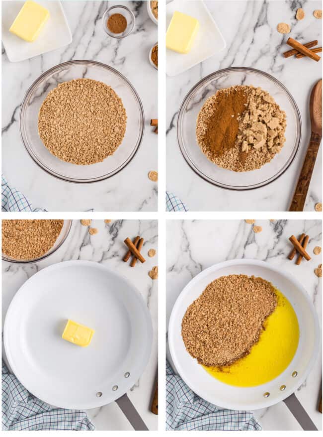 step by step photos how to make fried ice cream