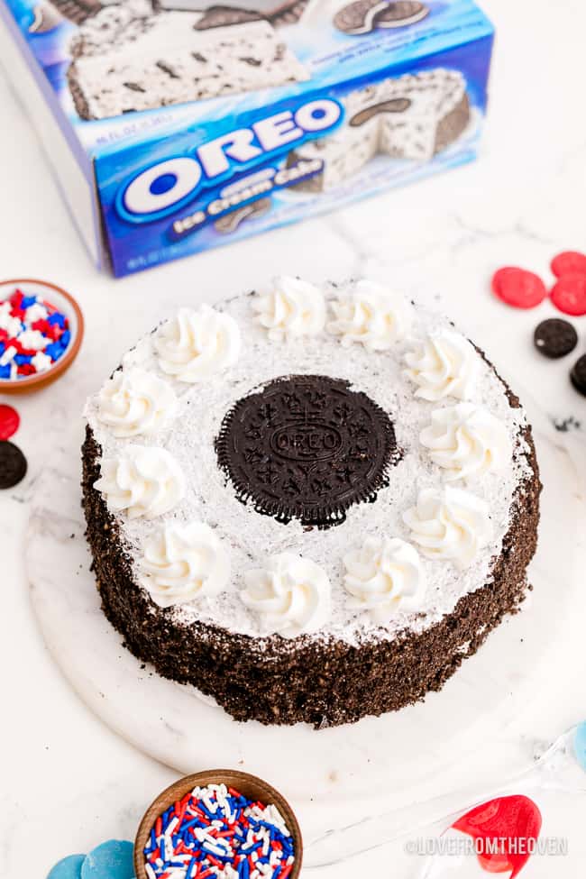 An oreo ice cream cake