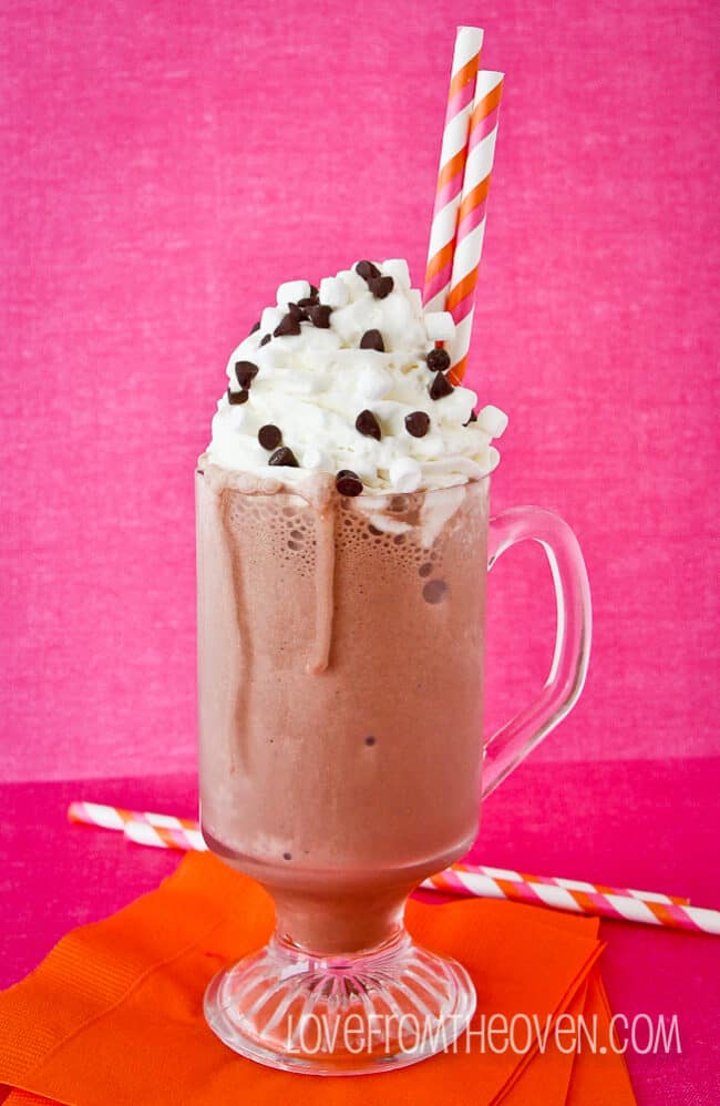frozen hot chocolate from love from the oven