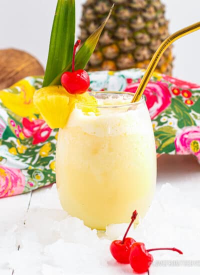 A frozen pina colada.