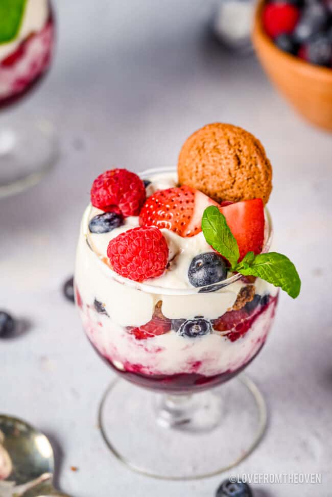 A berry parfait.