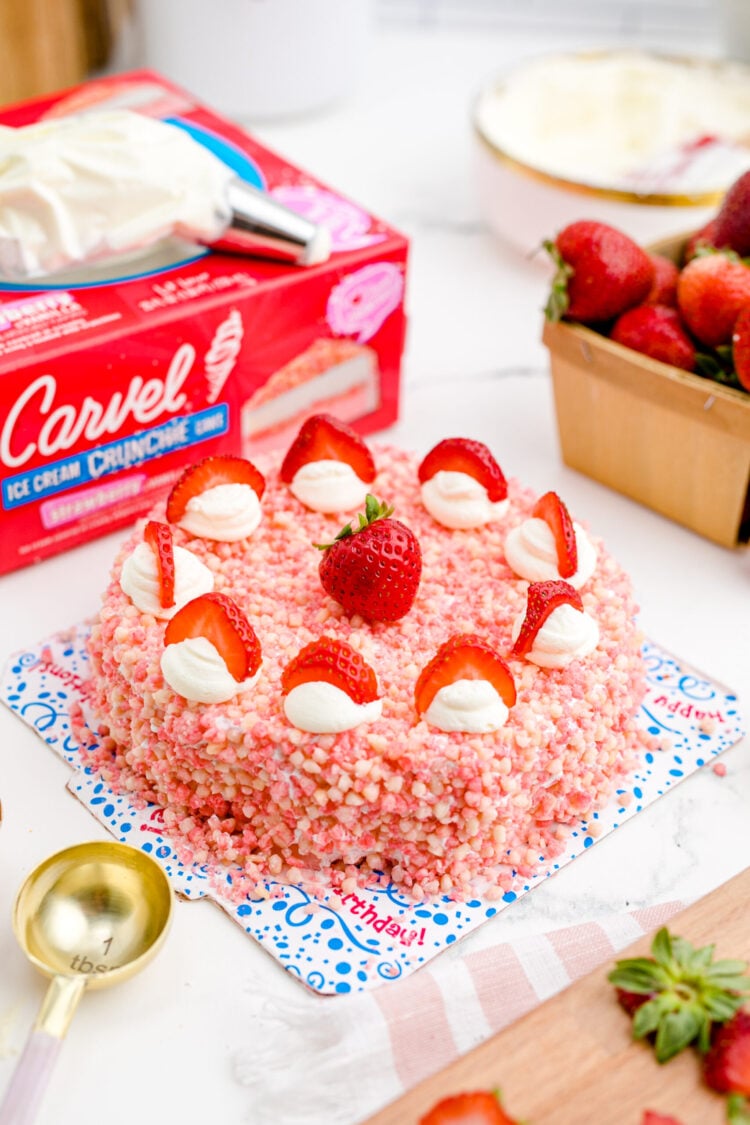 Strawberry Ice Cream Cake