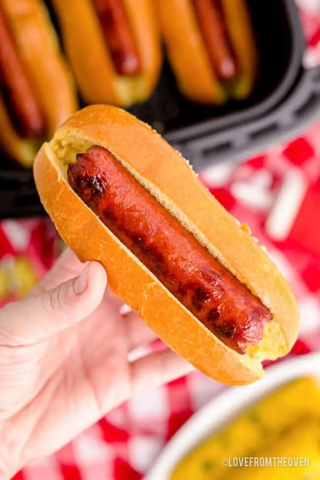 air-fryer-hot-dog