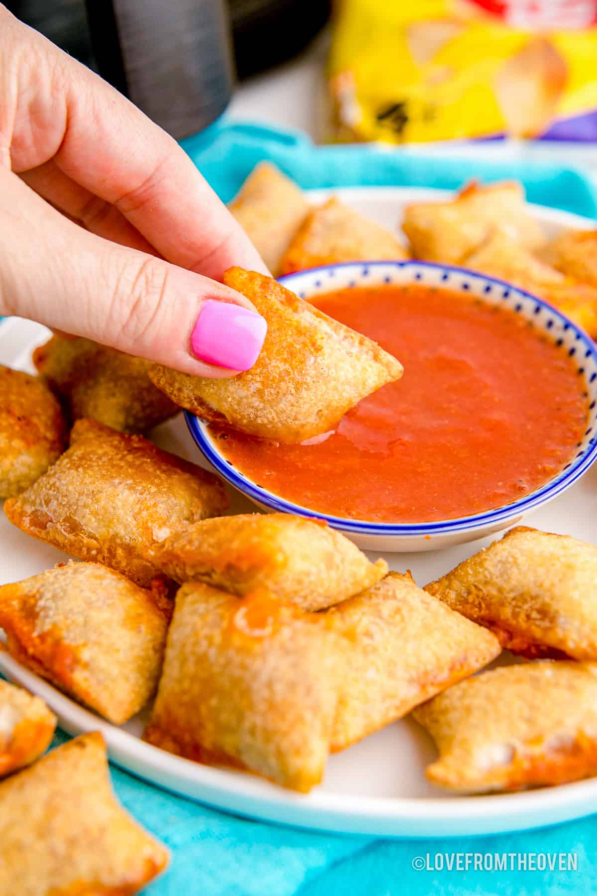 Air Fryer Pizza Rolls • Love From The Oven