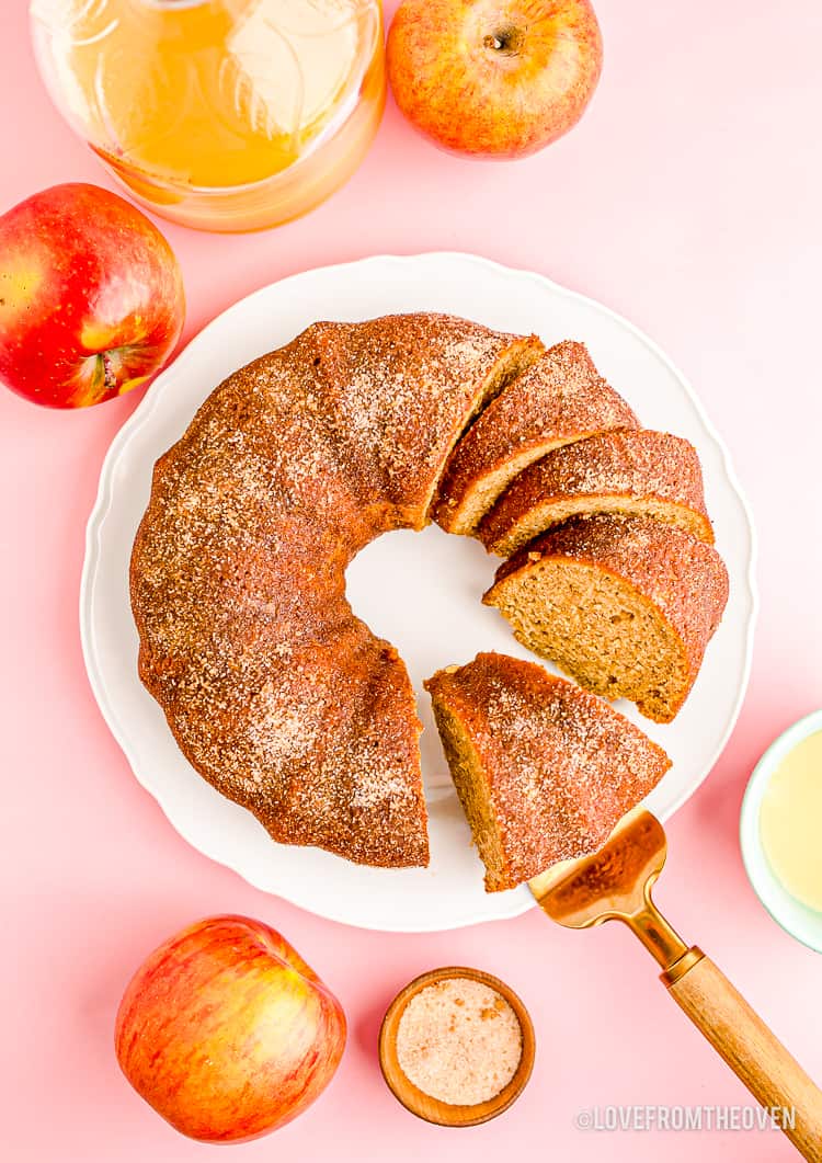 Easy Apple Spice Cake • Love From The Oven