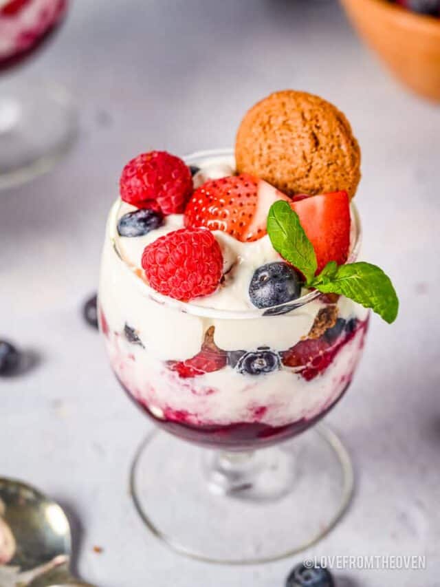 A berry parfait.