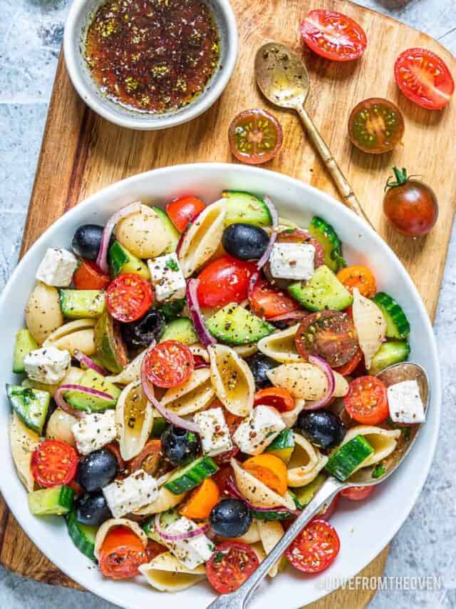 Photos of a pasta salad